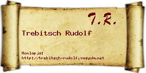 Trebitsch Rudolf névjegykártya